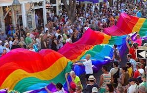 The 2015 Pride Parade is an all-welcome procession, and is to feature a 100-foot section of Key West's famed sea-to-sea rainbow flag.